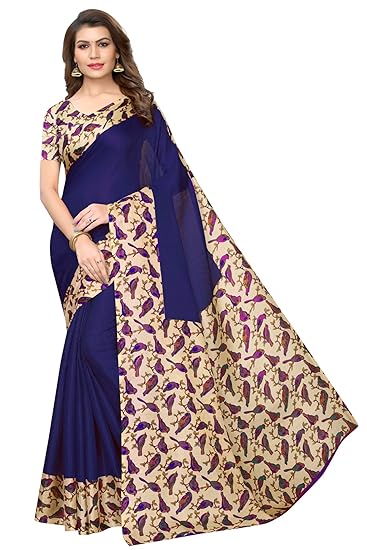 Winza Designer Womens Art Silk Saree With Blouse (SPARROW)