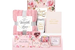 PULIDIKI Self Care Gifts for Women Get Well Soon Gift Baskets, Unique Birthday Gifts Spa Care Package, Relaxing Christmas Stocking Stuffers for Women Gift for Mom Her Sister Best Friend Girlfriend Rose