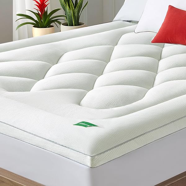 QUIETSEA MATTRESS TOPPER MATTRESS PAD (WHITE, TWIN XL)