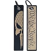 DillenCo Patriotic Key Tags: Declaration of Independence/Eagle or American Flag Skull/We The People. Set of 2 (WTP)