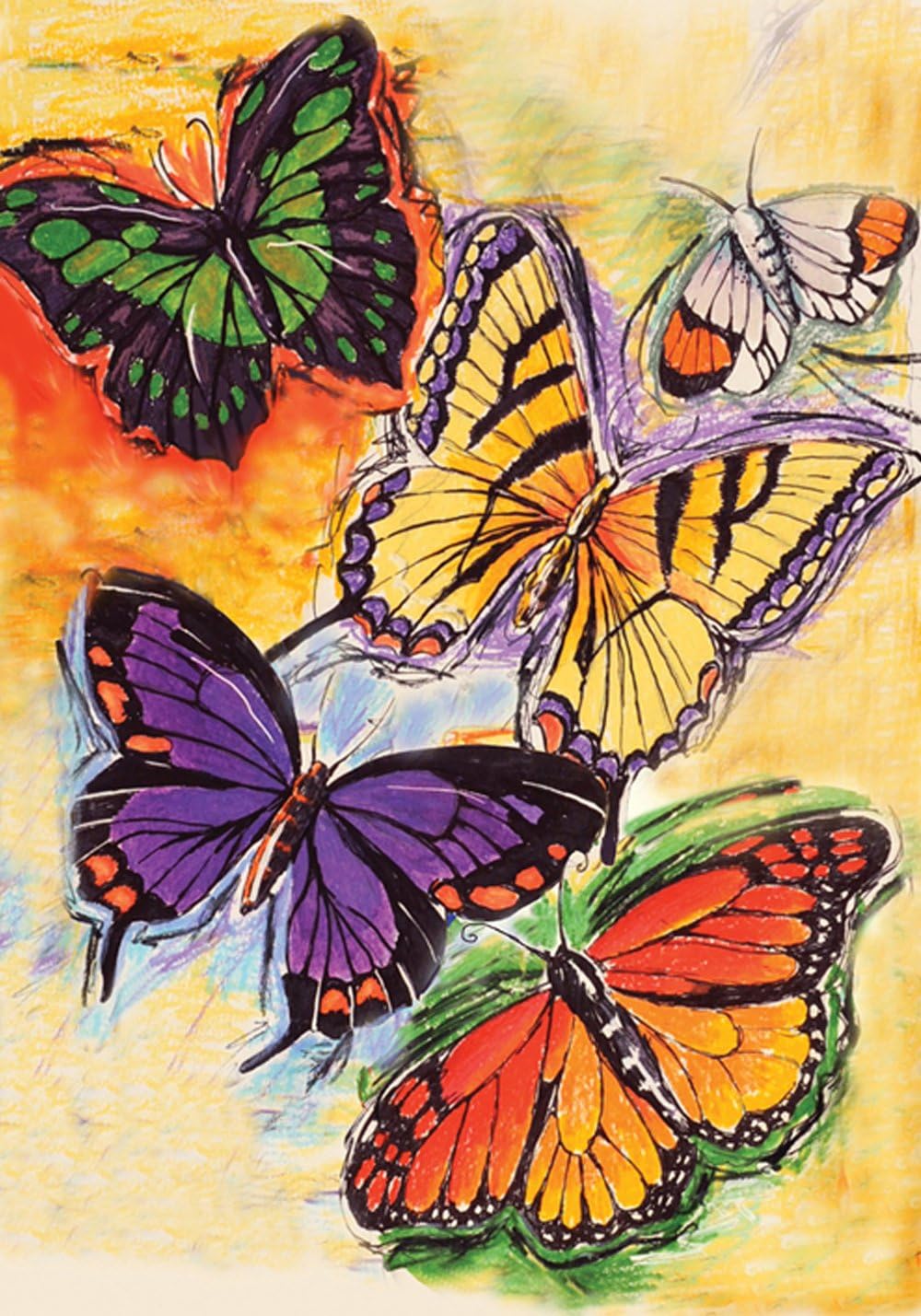 Toland Home Garden 112596 Flight of The Butterflies 12.5 x 18 Inch Decorative, Garden Flag-12.5" x18"