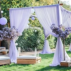 PARTISKY Wedding Arch Draping Fabric,1 Panel 18FT