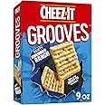 Cheez-It Grooves Cheese Crackers, Crunchy Snack Crackers, Lunch Snacks, Zesty Cheddar Ranch, 9oz Box (1 Box)