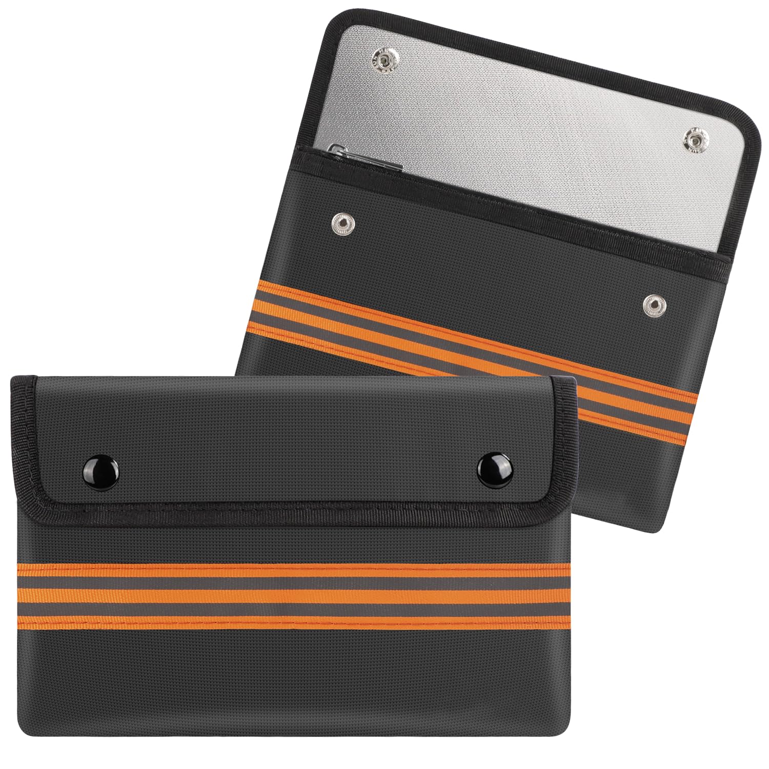 ENGPOW Fireproof Document Bag 5200ยฐF Safe Bag 2 Pack 22 x 14 cm Money Bags Upgraded Protective Pouch Banking Money Saving Wallet for Travel Safe Small Valuables,Cash,Key,Passport,Card