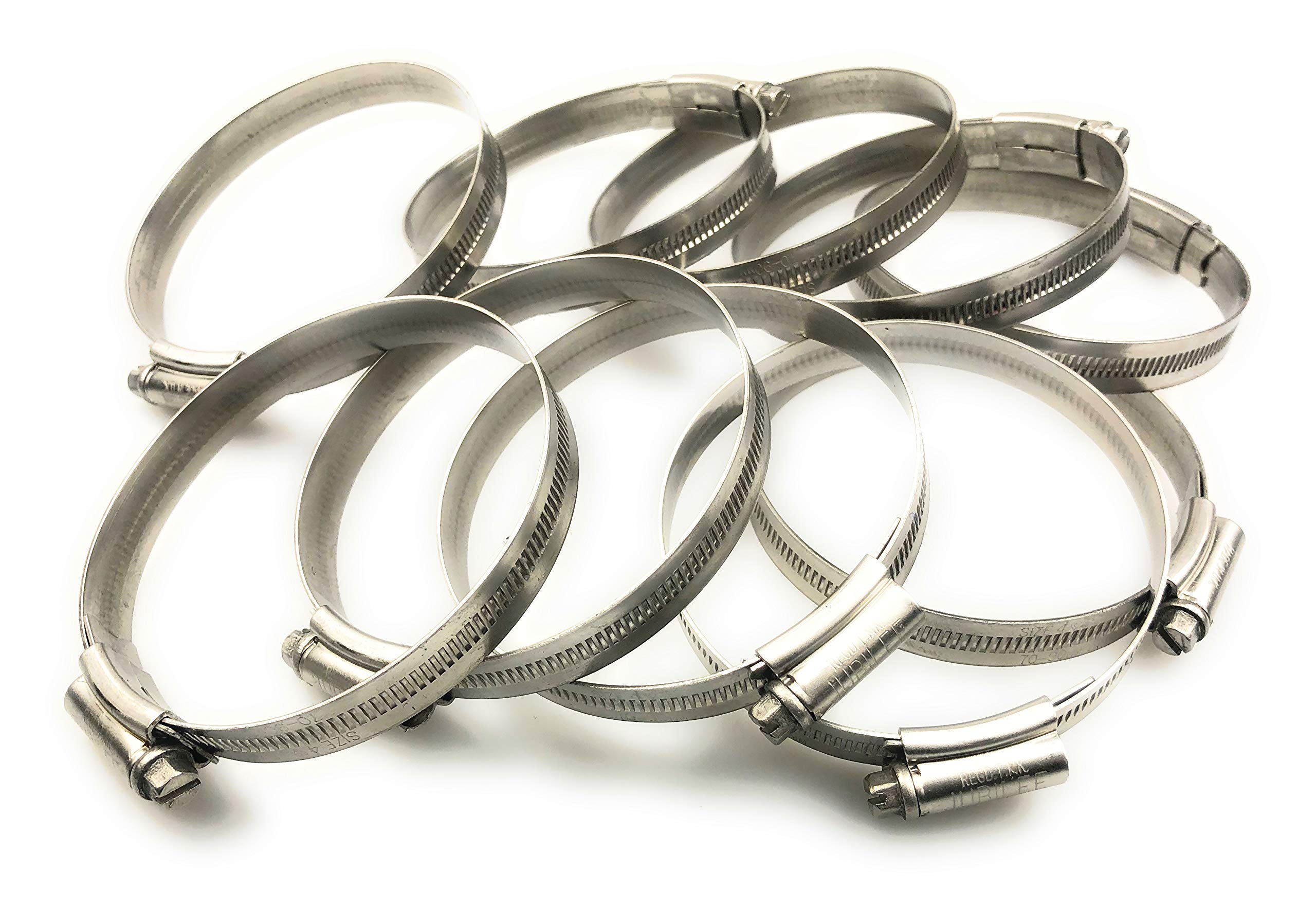 Jubilee® Stainless Steel SS304 Hose Clamp 70-90mm x 10
