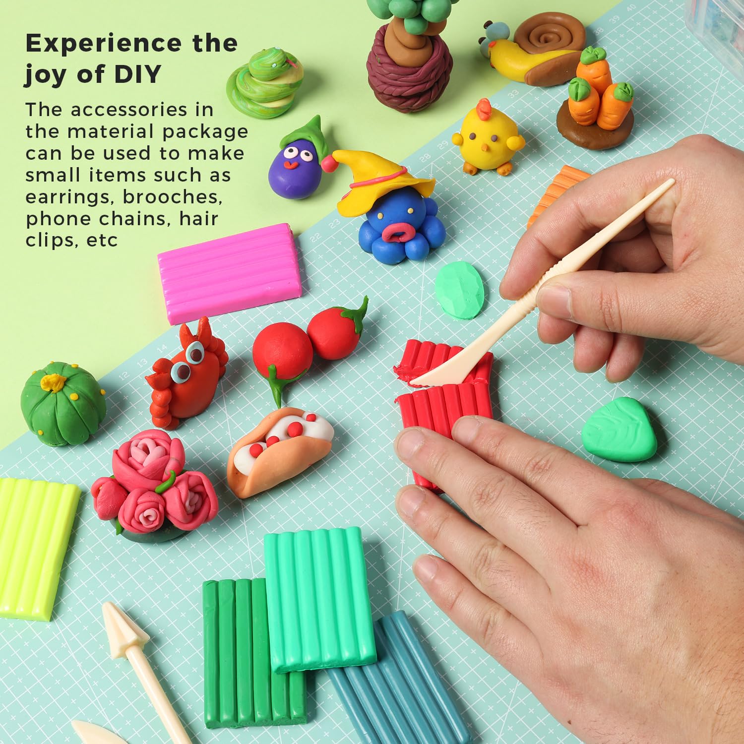 Polymer Clay, ARTME 82 Colors Clay Kit, Oven Bake Modeling Clay, Creative Polymer Clay Kit with Sculpting Tools and Jewelry Accessories, Non-Toxic, Ideal DIY Clay Gifts for Adults and Teens