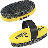 TOKO Ski Snowboard Oval Waxing Brush 25mm Steel Wire Bush with Hand Strap