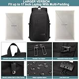 WENIG 17.3 Inch Travel Laptop Backpack Anti Theft USB Charge Port Black view 4