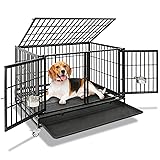 Homey Pet 43 Inch Heavy Duty Dog Crate Cage Kennel