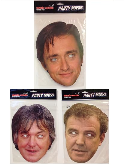 Top Gear Mask Pack Includes 3 Masks Jeremy Clarkson James May