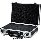 HUL 18in Two-Tone Aluminum Case with Customizable Pluck Foam Interior for Test Instruments Cameras Tools Parts and Accessories