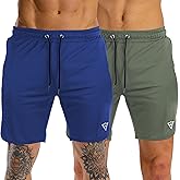 Wangdo Men's 7" Running Shorts with Zipper Pocket for Gym & Athletics