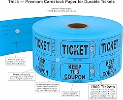 1000 Tacticai Raffle Tickets, Blue