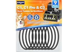 MyKEEPOW Rock Tumbler Belts Compatible with Koolstone Rock Tumbler Model C1 & C1 Pro & C3, 9 Pack