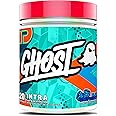 GHOST Intra Workout Powder, Blue Raspberry - BCAAs, & EAAs, Nootropics & Hydration - Essential & Branch Chain Amino Acids, Supports Muscle Recovery & Focus - Pre, Intra & Post Workout Powders