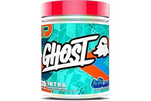 GHOST Intra Workout Powder, Blue Raspberry - BCAAs, & EAAs, Nootropics & Hydration - Essential & Branch Chain Amino Acids, Supports Muscle Recovery & Focus - Pre, Intra & Post Workout Powders