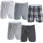 MOACC M Boxers for Men - Men's 100% Cotton Boxer Briefs Underwear Premium Quality Shorts