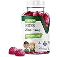 Zinc for Kids Gummies 15mg - Immune Support for Kids & Teens - Powerful Natural Antioxidant, Kids Zinc Vitamin Supplement - Vegan, Gelatin Free, Gluten Free - Tasty Chewable Berry Flavor Gummy