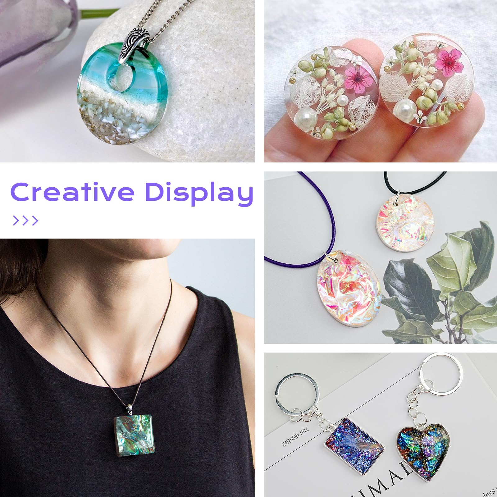 HeyClear UV Resin Kit with Light -200g Crystal Clear, Hard Resina UV Light Fast Curing UV Glue for Beginners Crafting, Molds Jewelry Making, DIY Craft Decorations