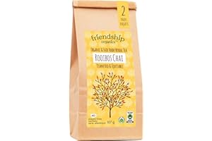 Friendship Organics Rooibos Chai Tea Bags, Organic and Fair Trade Herbal (40 Count (Pack of 1))