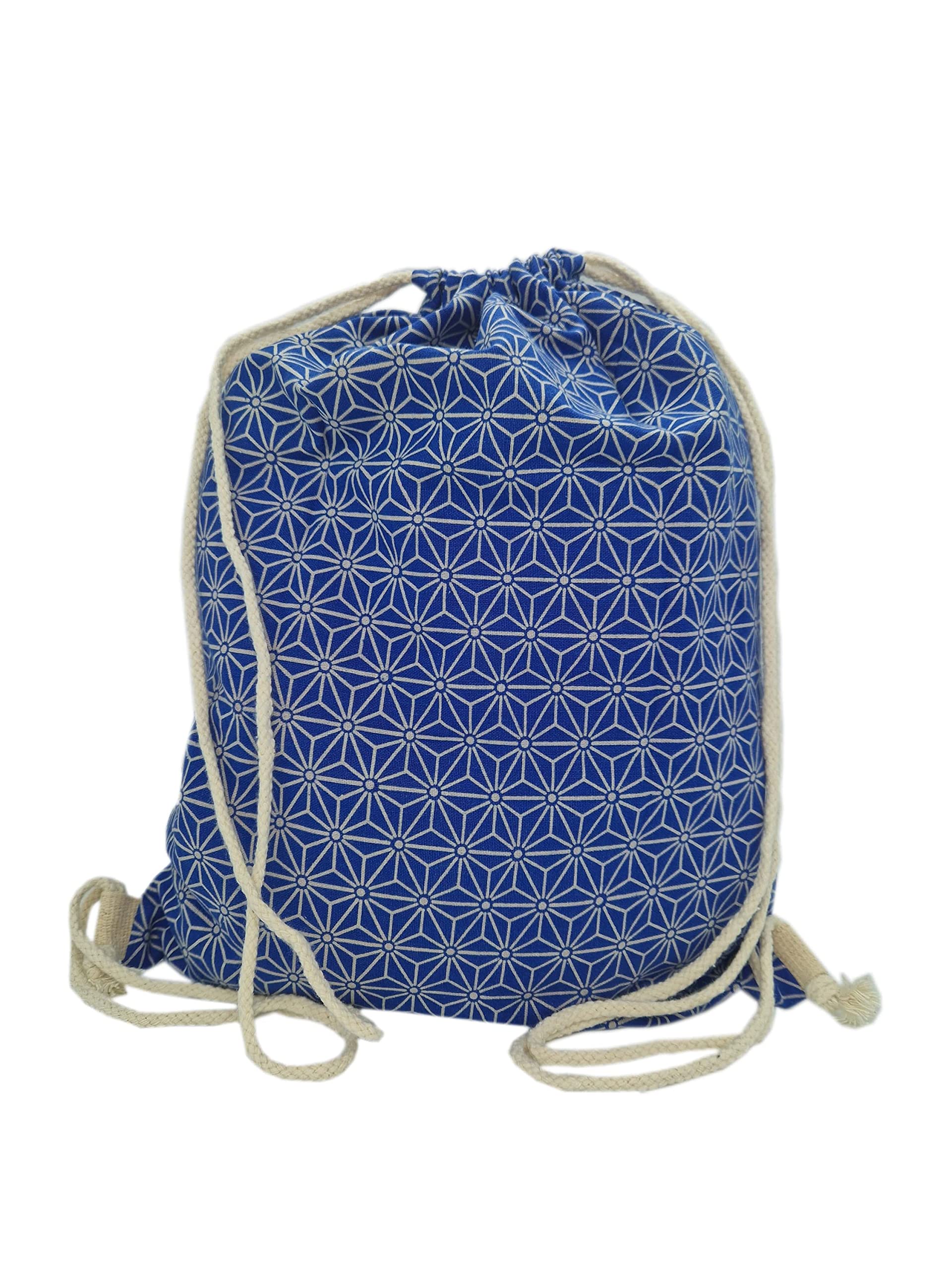 PANASIAM simple-bag, asanoha blue