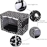 Pethiy Dog Crate Cover: Durable Polyester Universal Fit for 36 in Crates, Gray view 3