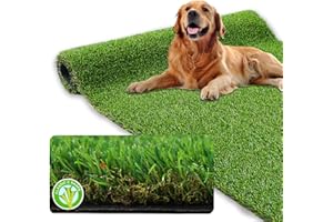 XLX TURF Outdoor Turf Grass 5ft x 8ft Thick Realistic Fake Grass for Patio Baclony Backyard, Extra Large Artificial Grass Pee Pad for Dog with Drainage Hole