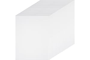 MEYEYAIA 30pcs 7 Count Plastic Canvas Sheets,13.58 X 10.43 Inches Rigid Transparent Plastic Mesh Sheet, Needlepoint Canvas Sheet for Embroidery, Acrylic Yarn Craft, Knitting and Crochet Projects