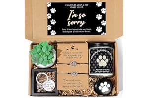 iAOVUEBY Loss of Dog Pet Sympathy Gift, Pet Memorial Gifts for Dogs, Loss of A Dog Sympathy Gift Baskets, Dog Passing Away Gifts, Loss of Pet Gift Box for Dogs Lovers Friends Family
