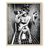 HAUS AND HUES Girl Bathroom Decor Wall Art