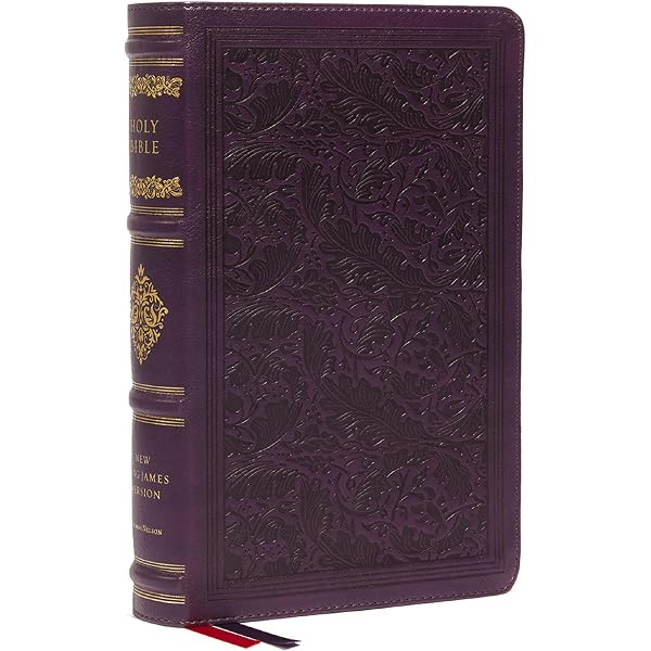 NKJV Large Print Reference Bible, Brown Leathersoft, Red Letter