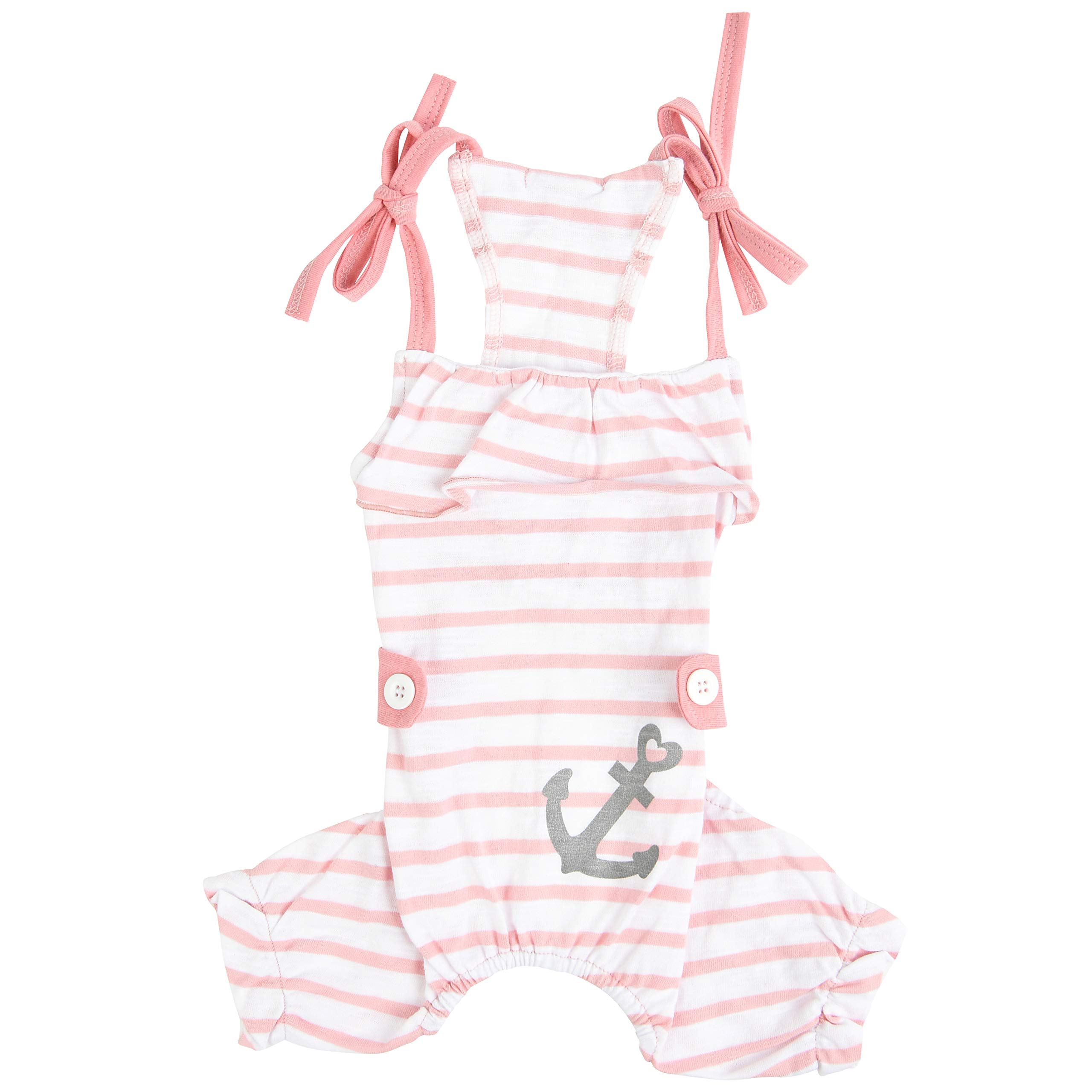 Pinkaholic NAUB-OP7620-PK-L Saylor Jumpsuit with Dog, L, Pink