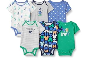 Amazon Essentials Disney | Marvel | Star Wars Unisex Babies' and Toddlers' Snug-Fit Cotton Footed Pajamas, Multipacks