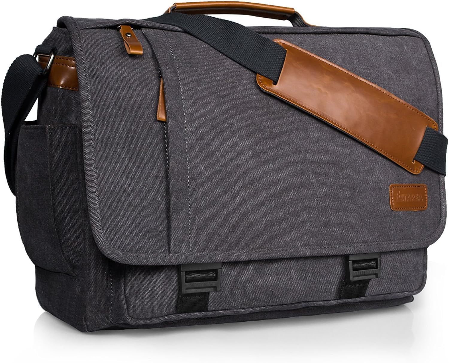 messenger bag with zipper closure