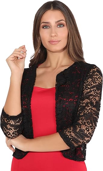 ladies red evening jacket