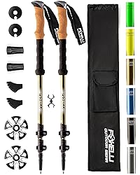 Foxelli Trekking Poles – 2-pc Pack Collapsible