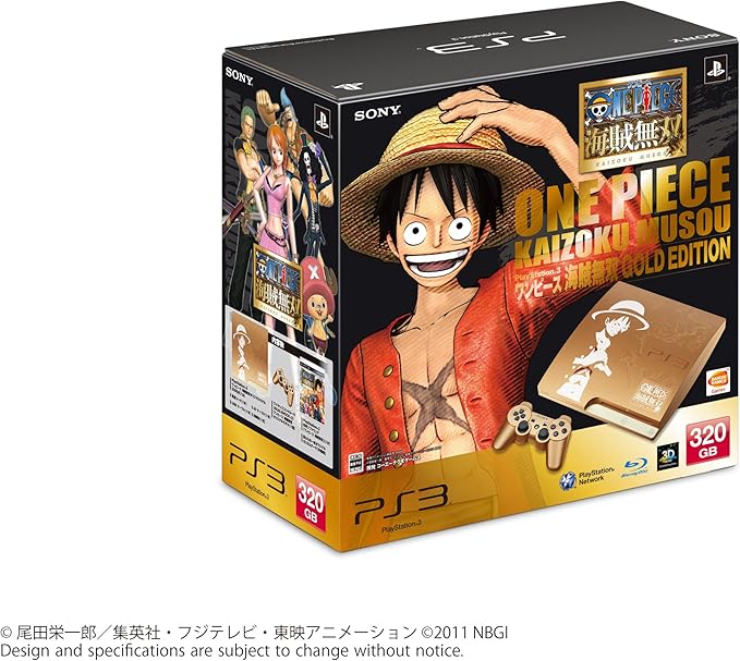 Amazon Playstation 3 3gb ワンピース 海賊無双 Gold Edition Cejh メーカー生産終了 ゲーム機本体