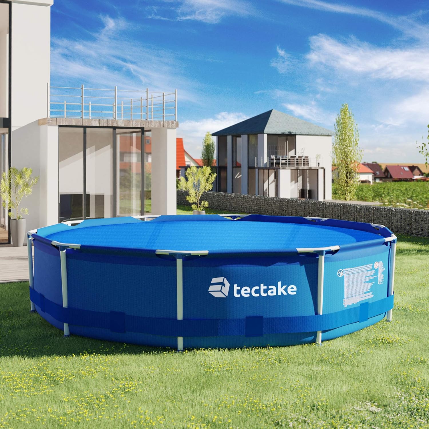 TecTake 800712 Manta Solar para Piscina, Cubierta Redonda ...