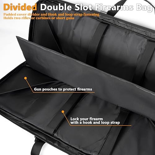 thumbnail image 2 of Tactical Nylon Soft Gun Case / Double Pistol Bag For Handguns – Ambidextrous, MOLLE Compatible, Hunting 2 of 4