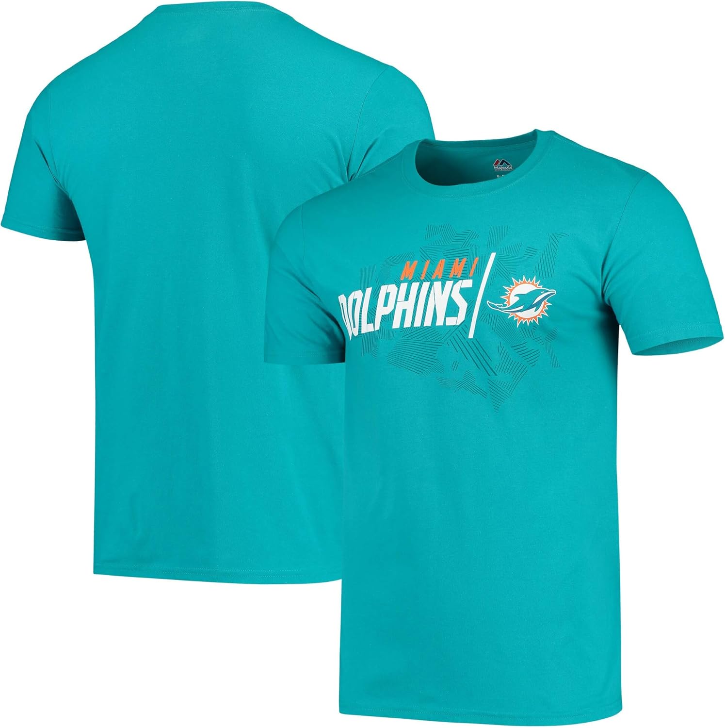 Amazon.com : Majestic Men's Miami Dolphins NFL Short Sleeve Crew Neck T-Shirt 100% Cotton 