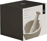 Premier Stoneware Mortar and Pestle White 12.5cm x 12.5cm Medium view 2
