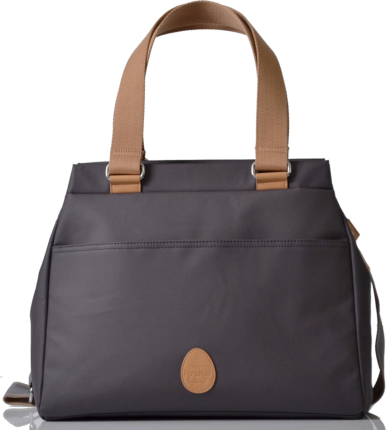 grey designer changing bag