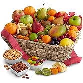 A Gift Inside Fresh from the Harvest Fruit, Nut & Sweets Basket