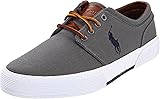 POLO RALPH LAUREN Men's Faxon Low Sneaker, Grey, 9