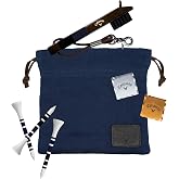Callaway Heritage Golf Accessories Kit - Features a Premium Club Brush, valuables Pouch, tees and a Gold and Silver Metal Golf Ball Marker
