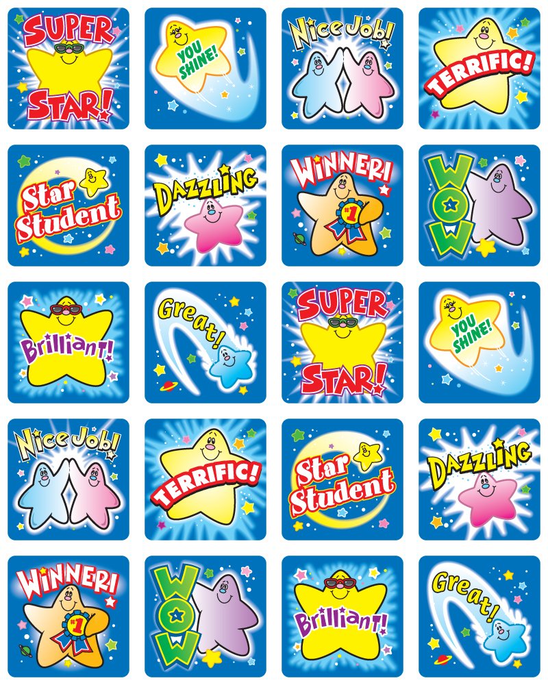 Stars Motivational Stickers Stars Motivational Stickers