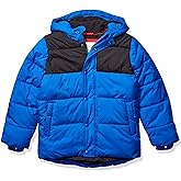 Amazon Essentials Babies, Toddlers, and Boys' Heavyweight Hooded Puffer Jacket