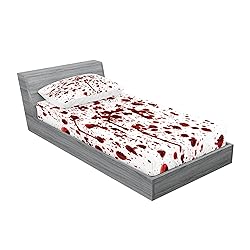 Ambesonne Horror Lover Fitted Sheet & Pillow Sham