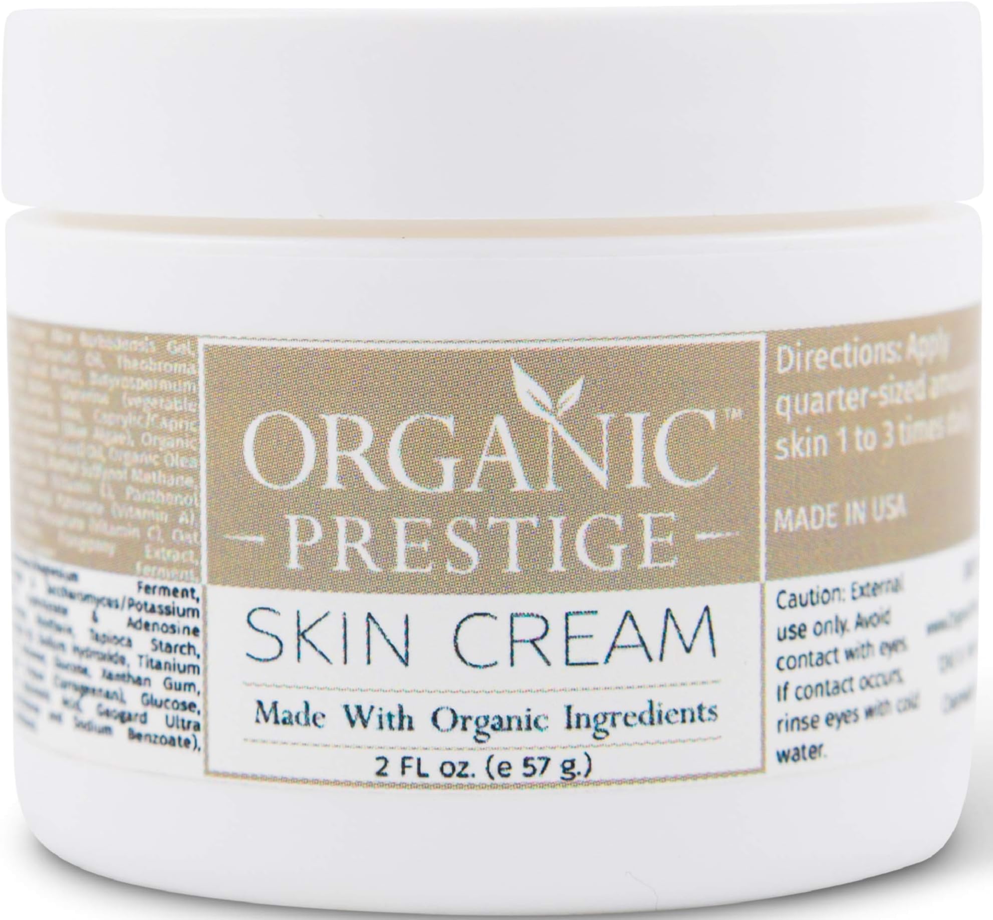 Luxury Anti Aging Face Cream with Aloe Vera, Shea Butter & Coconut Oil - Dry Skin Treatment Cream & Face Moisturizer - Skin Lightening Cream - Organic and Natural Moisturizer for Face & Body (2 oz)