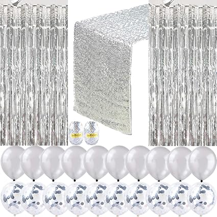 Aokoy 25pcs Set Rose Gold Party Decoration Supplies For Birthday